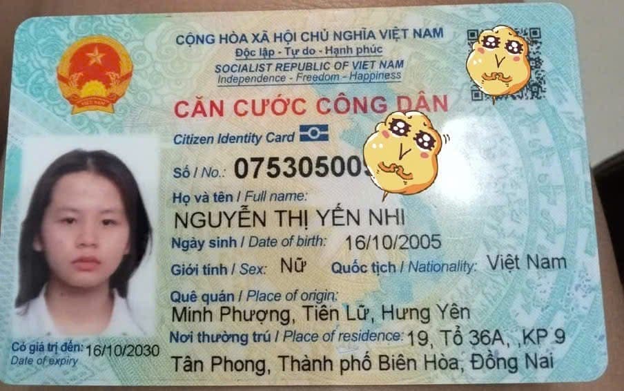 Mất giấy tờ Ngày 07/10/2025, từ Khu Dân cư Tân Phong đến trường THCS Tân Phong