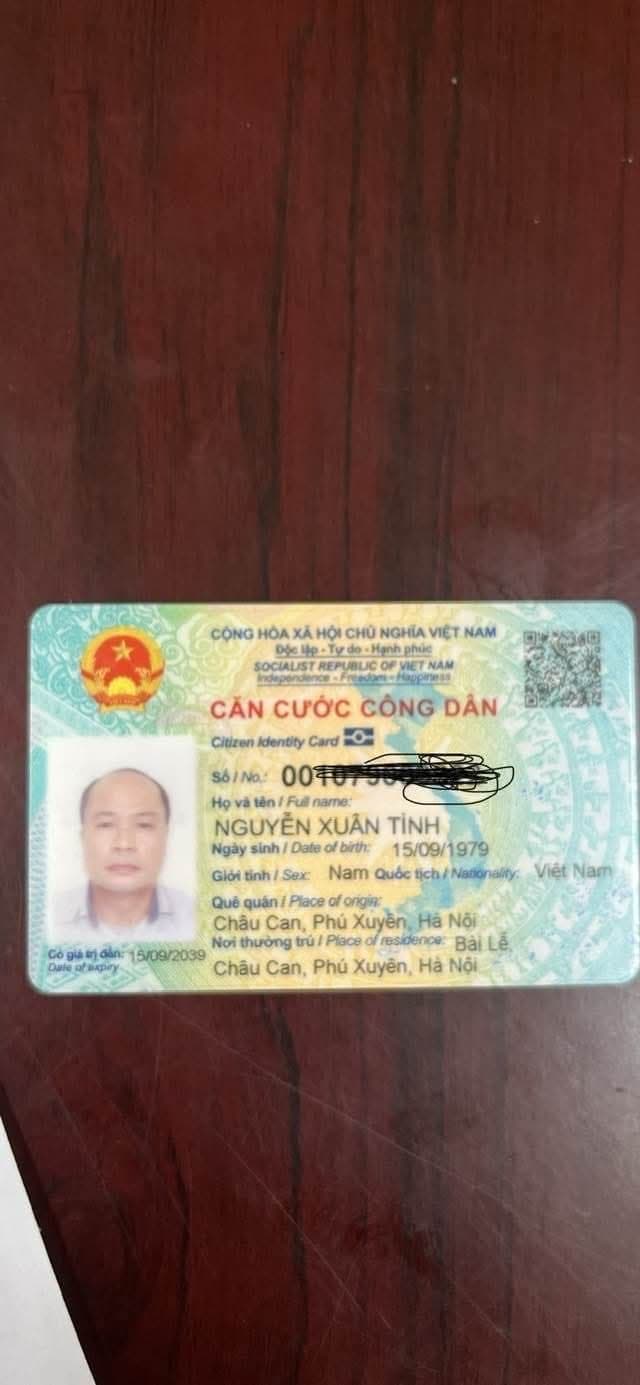 Rơi ví, giấy tờ tùy thân. NGUYỄN XUÂN TÌNH 1979, đánh rơi ví ở cầu giẽ, phú xuyên, hà nội