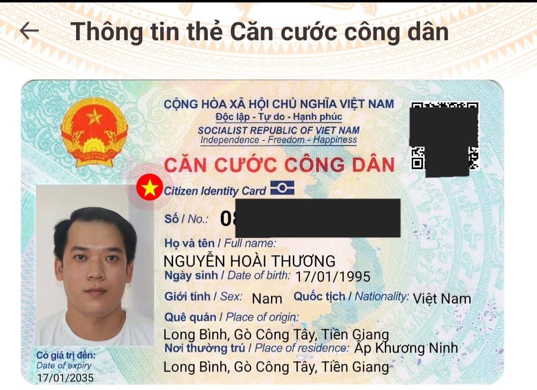 Rơi ví , giấy tờ tùy thân tên Nguyễn Hoài Thương rơi ở q7