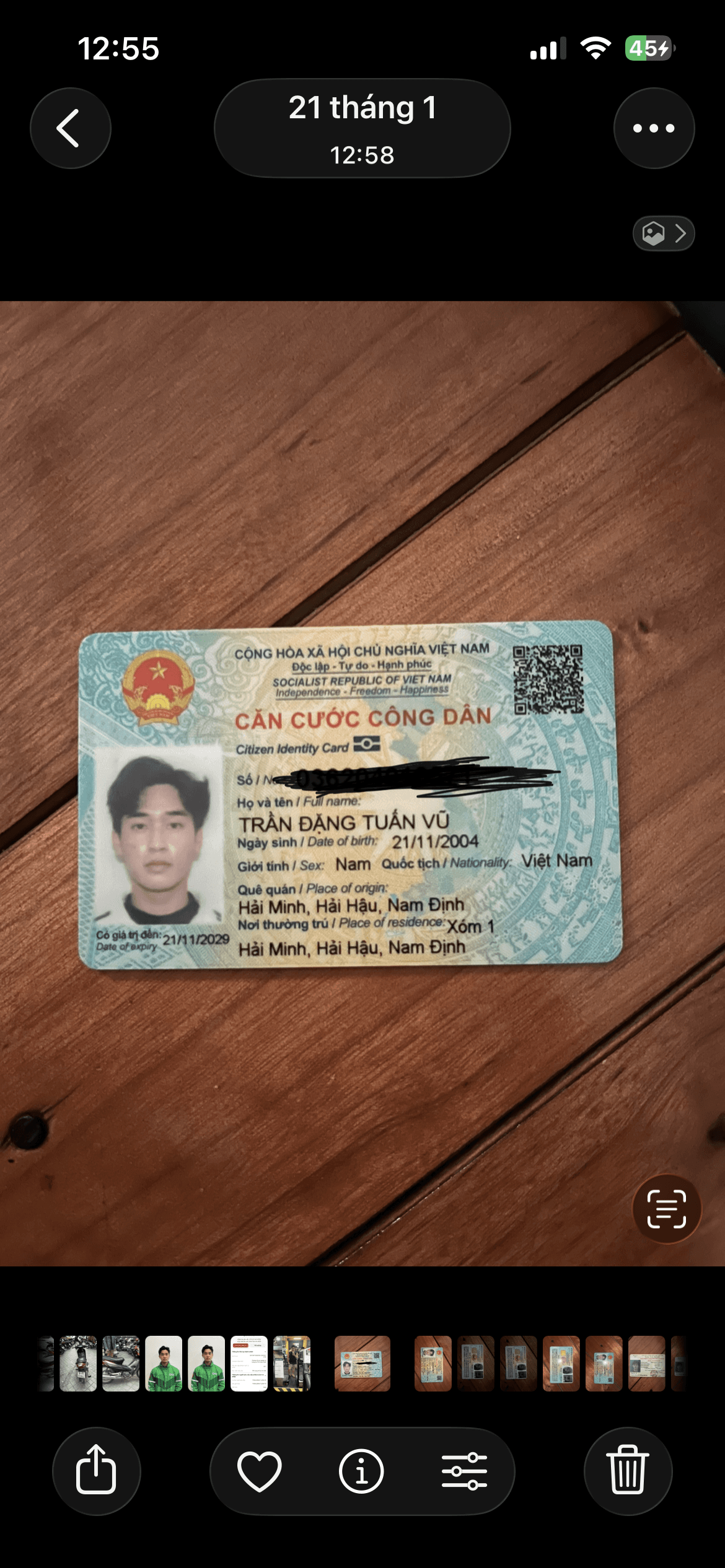 Rơi ví Trần Đặng Tuấn Vũ 2004 rơi ở xã Hải Hậu tỉnh Ninh Bình
