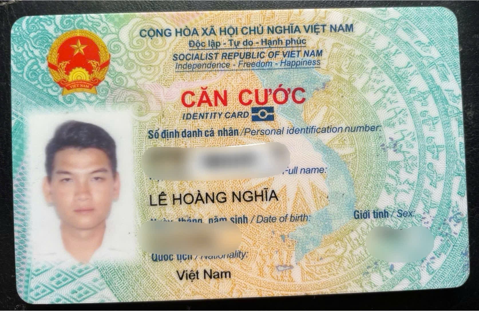 Rơi ví giấy tờ Lê Hoàng Nghĩa , Thủ Dầu Một, Bình Dương