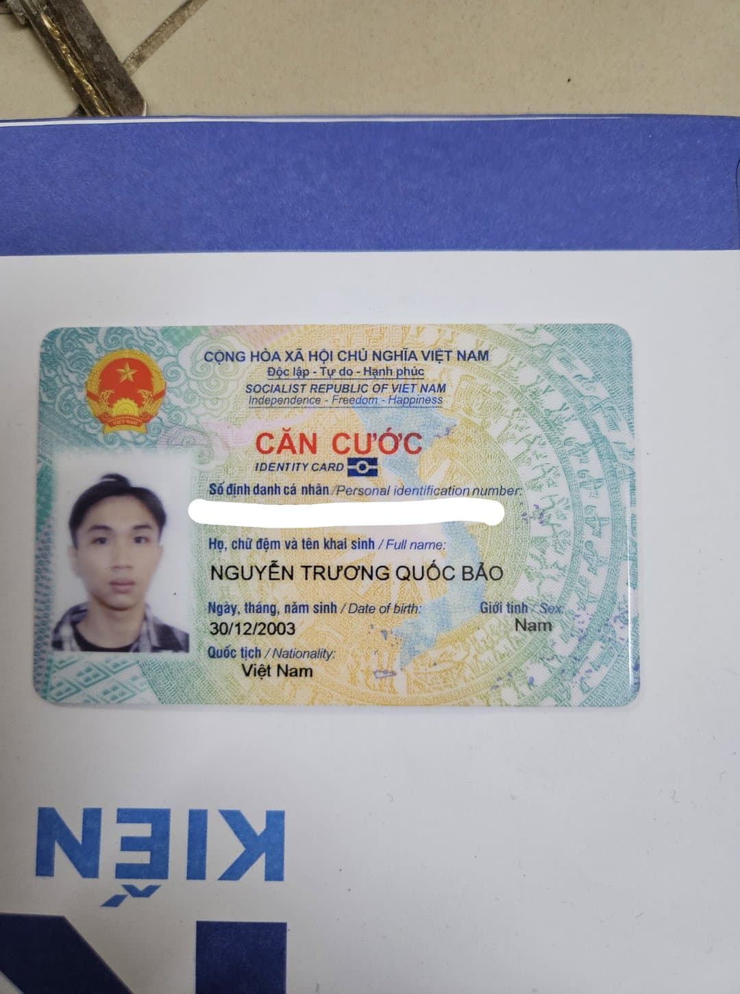 Em có làm rơi 1 cccd Nguyễn Trương Quốc Bảo rơi ở Tp.HCM