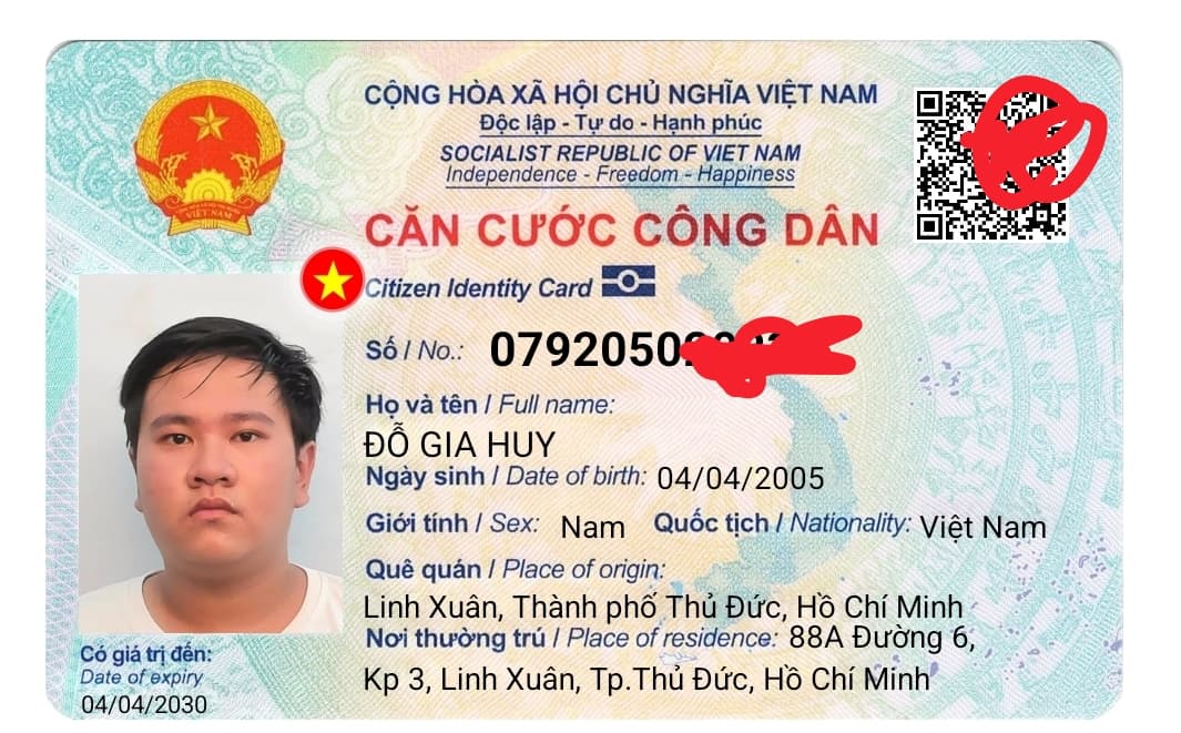Rớt ví có giấy tờ tùy thân tên: Đỗ Gia Huy rơi ở đường Phạm Văn Đồng,  