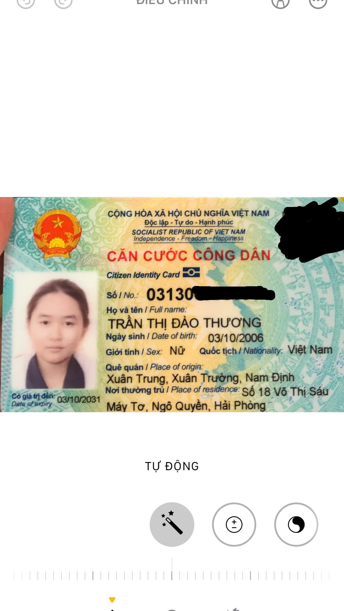 Tôi muốn tìm cccd đánh rơi 