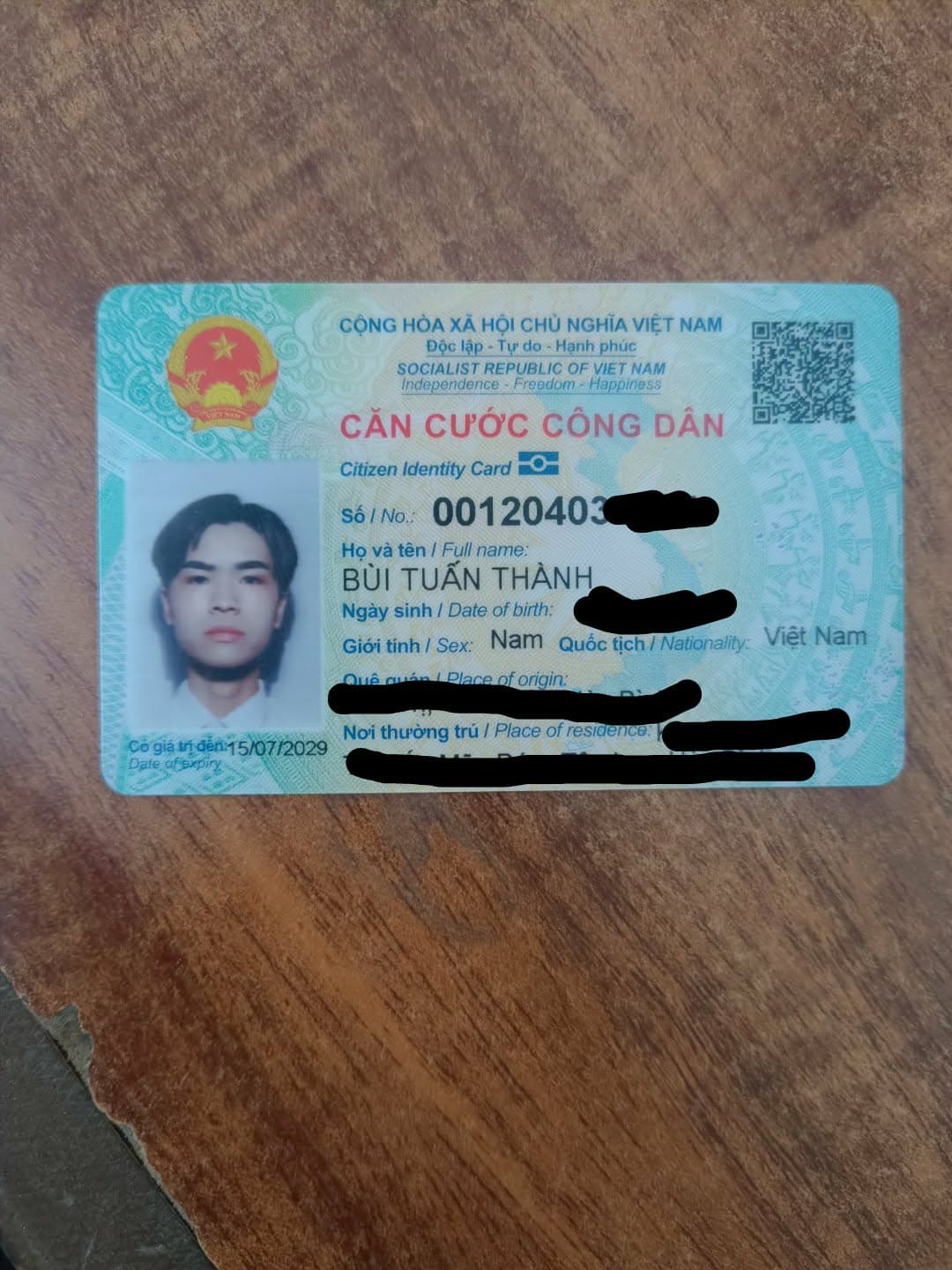 Mình bị rơi ví có cccd, giấy tờ xe, bằng lái. Tên Bùi Tuấn Thành rơi ở Hà Nội