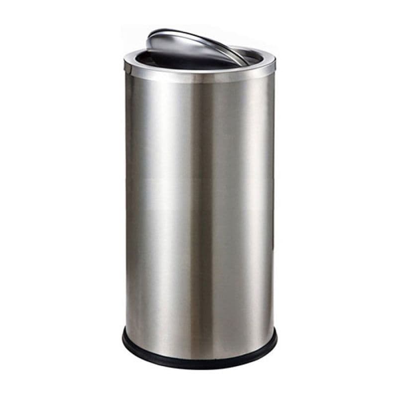 Vì sao nên dùng thùng rác inox nắp lật cho nhà vệ sinh?