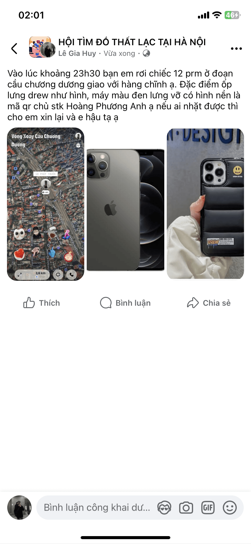 Em cần tìm chiếc Iphone 12 Pro Max Màu Đen