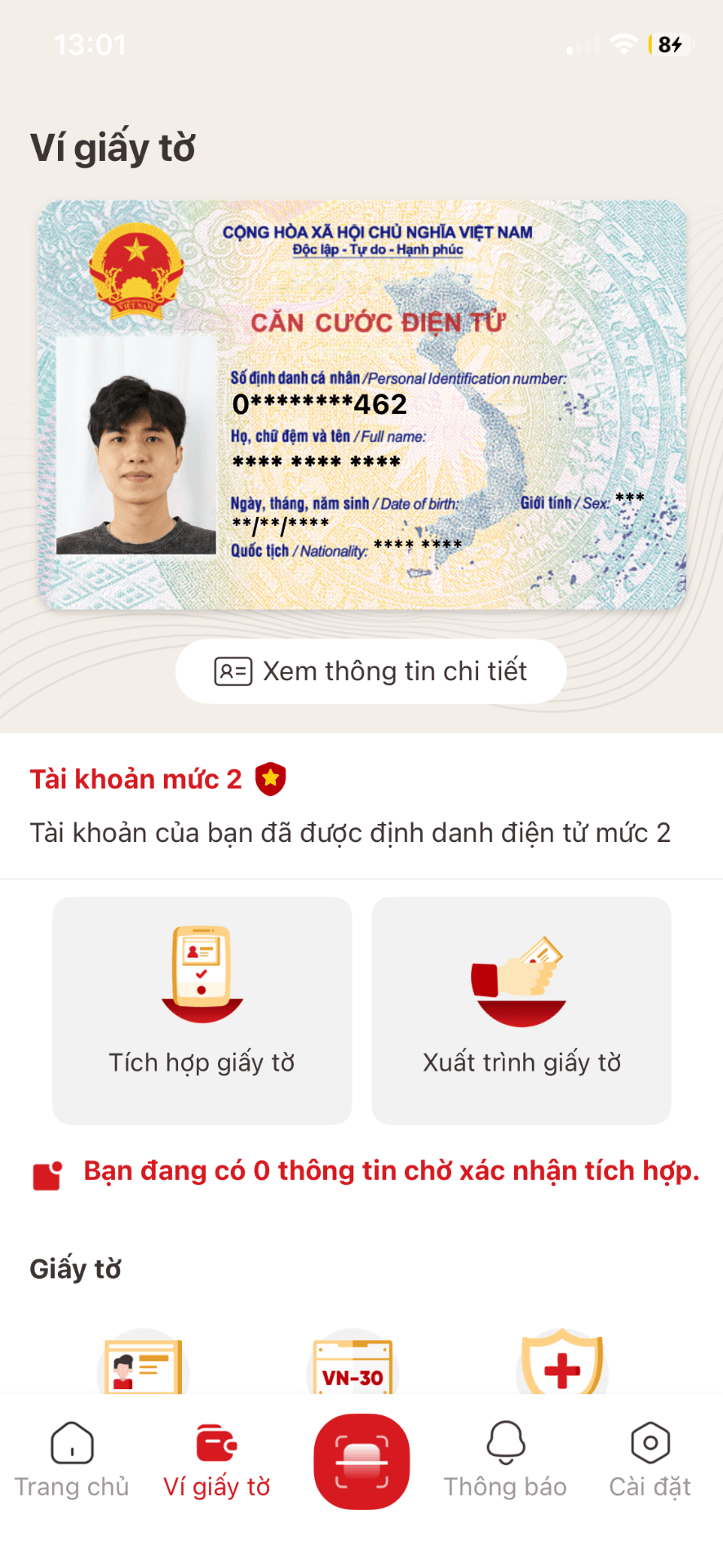 Giấy tờ CCCD Nguyễn Duy Thiên 1998 rơi ở gần ga tàu Đà Nẵng