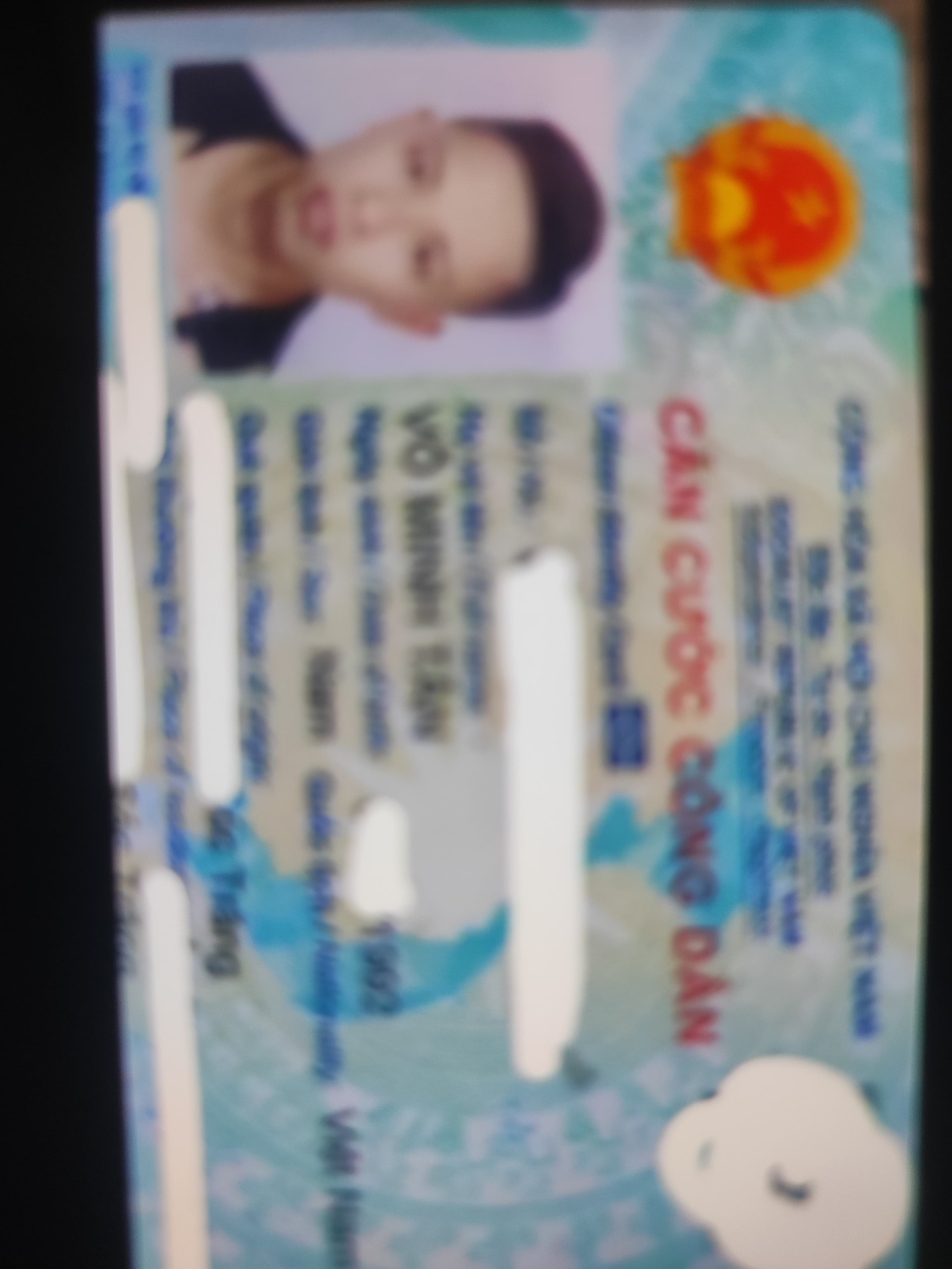 Tìm căn căn cước công dân tên Võ Minh Tân SN 1992