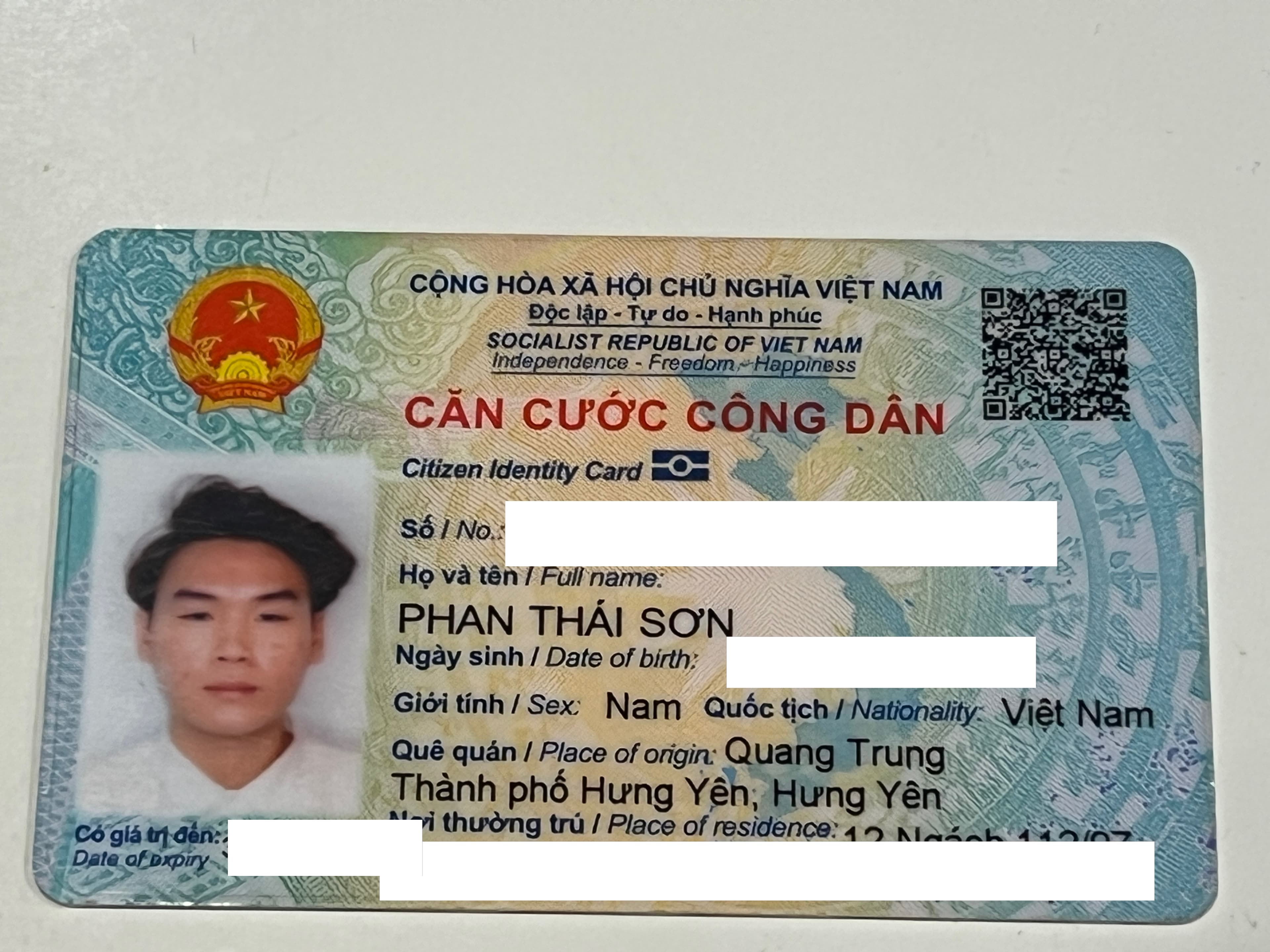 Tìm giấy tờ Phan Thái Sơn rơi ở Hà Nội