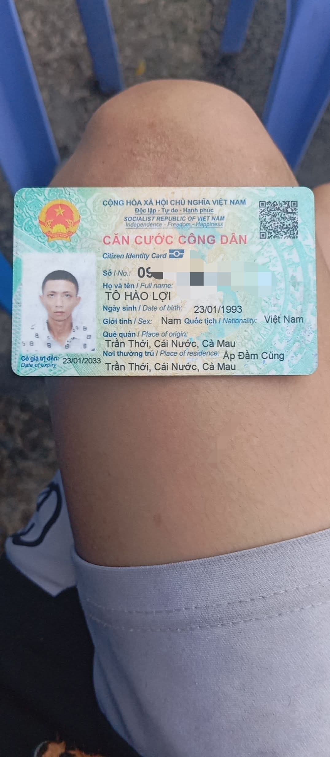 Rơi Giấy Tờ Tùy Thân Tô Hào Lợi
