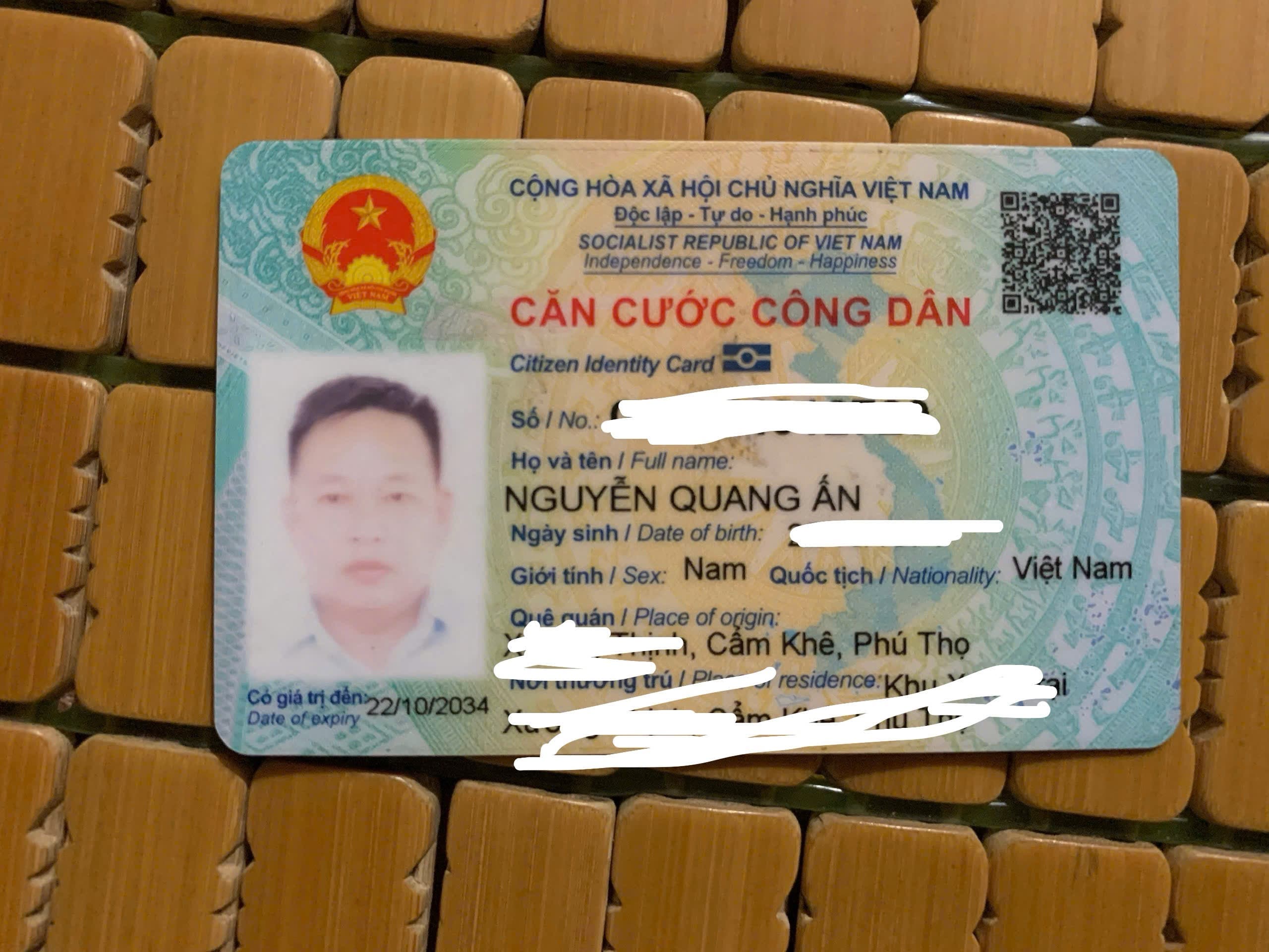 Rơi ví/ giấy tờ tuỳ thân Nguyễn Quang Ấn 1974 rơi ở khu Tây mỗ