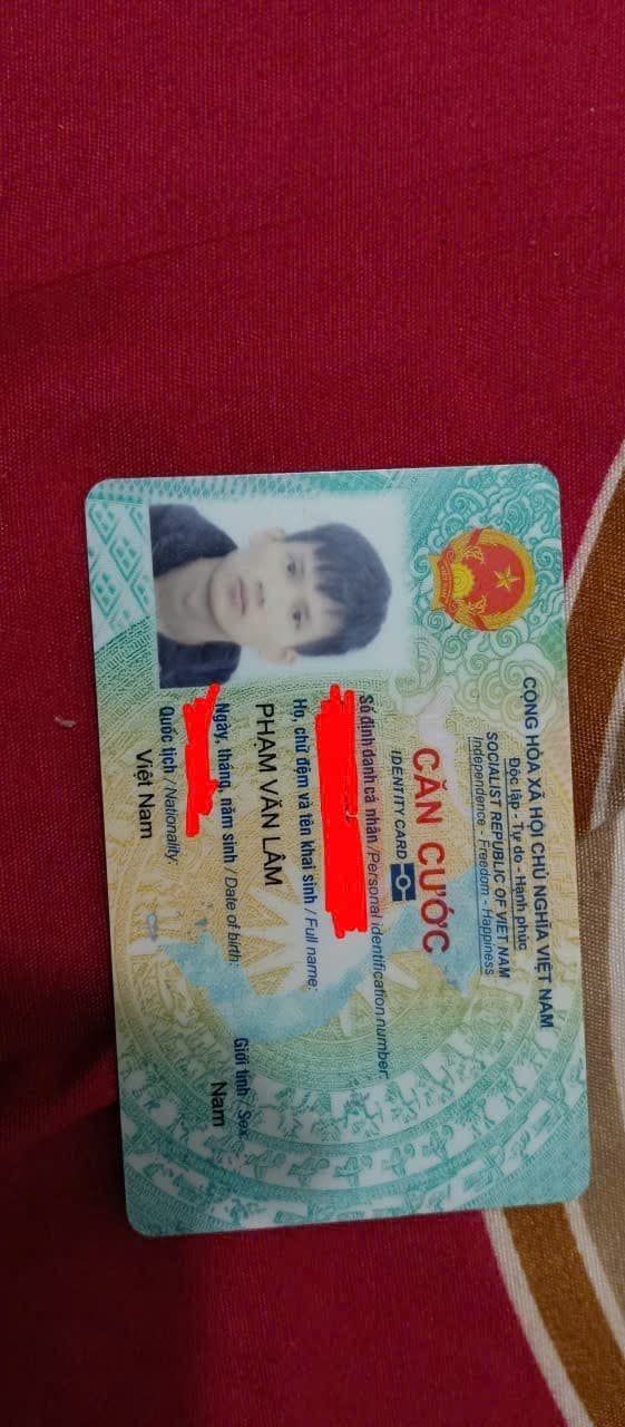 Tìm ví có giấy tờ tên Phạm Văn Lâm