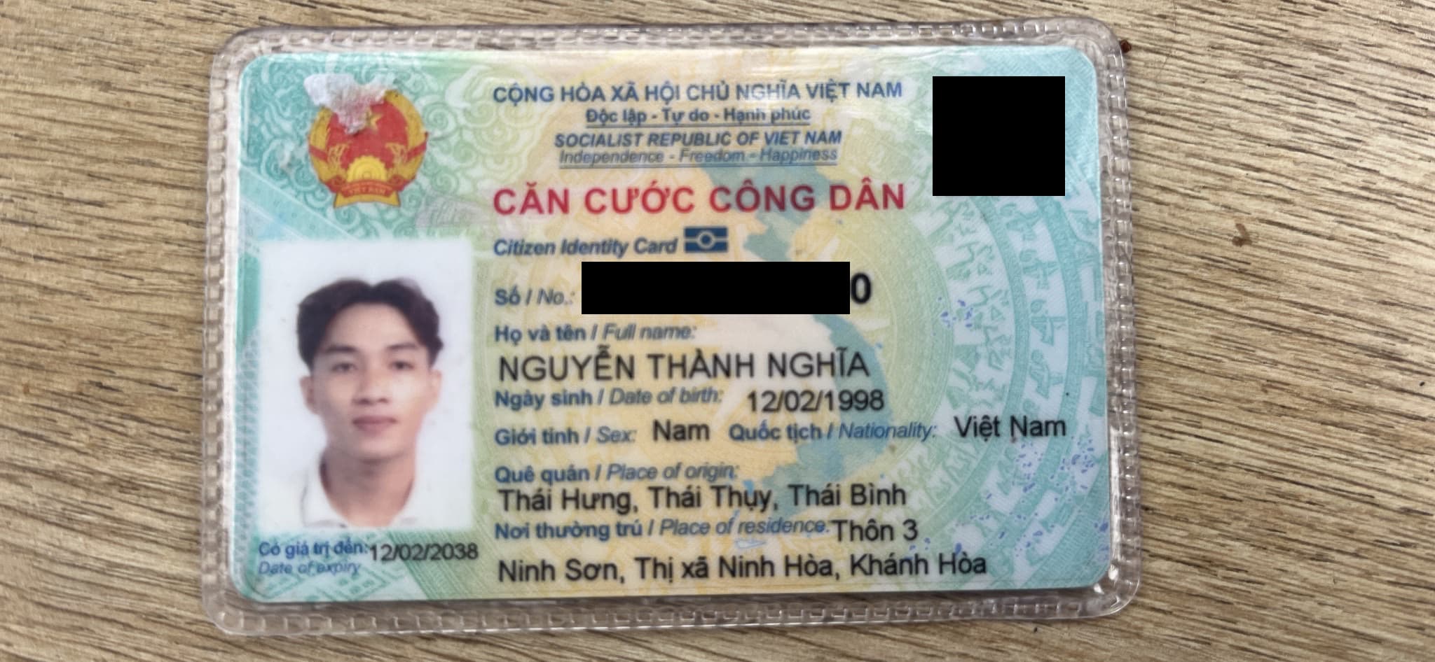 Rơi ví giấy tờ tùy thân Nguyễn Thành Nghĩa 1998 rơi ở Bình thuận - trạm dừng Hưng Thịnh 4 
