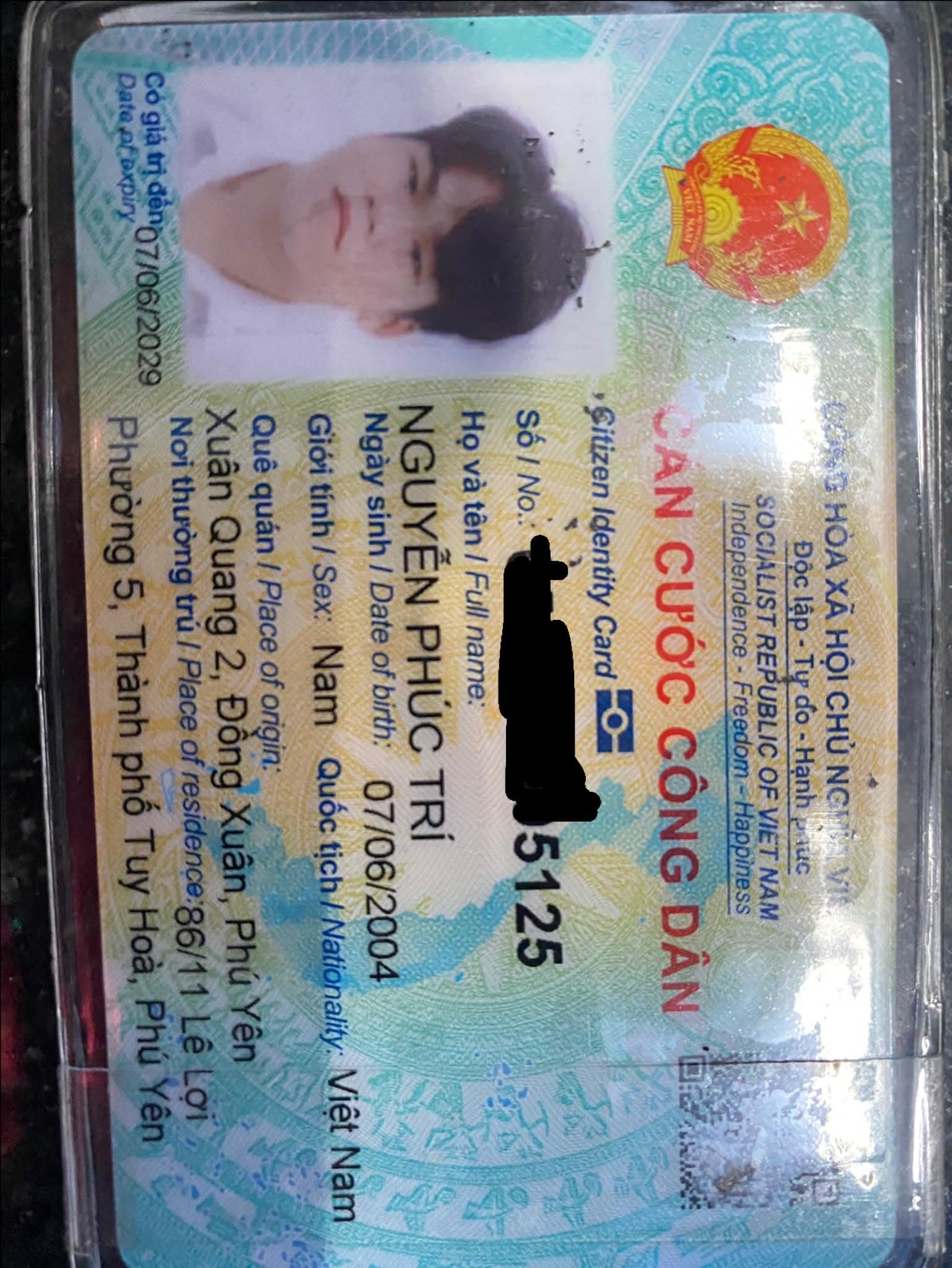 Rơi ví Nguyễn Phúc Trí 2004 ở Tuy hoà Phú yên 