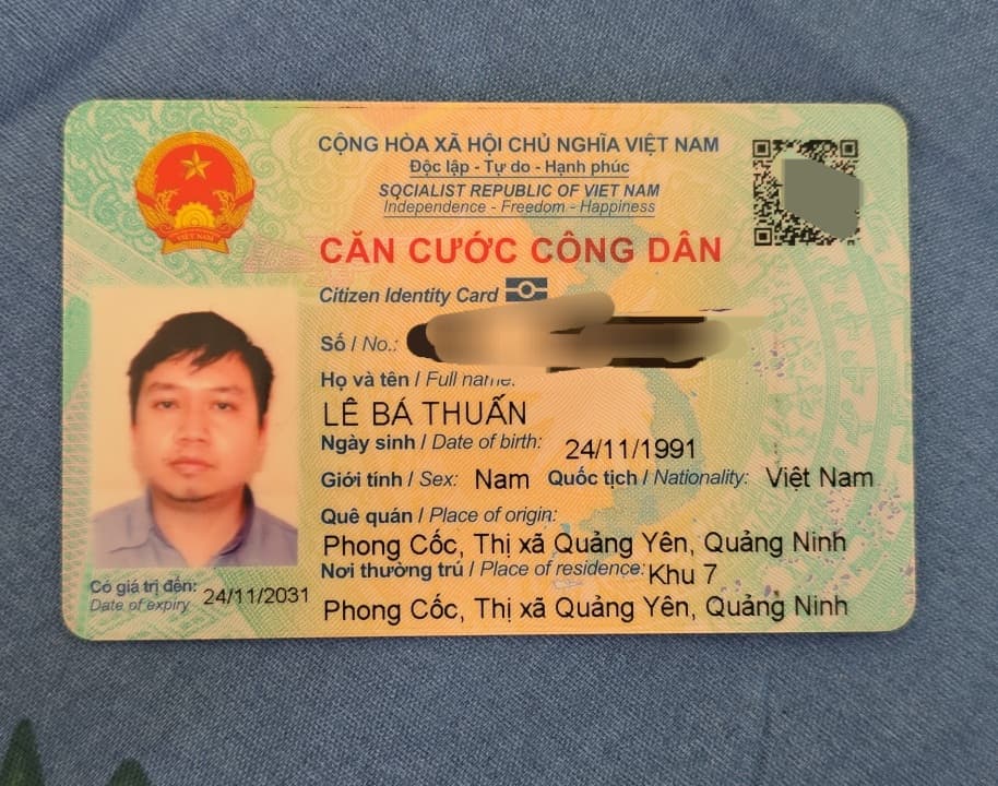 Rơi ví/giấy tờ tuỳ thân Lê Bá Thuấn 1991 rơi ở Tây Yên Tử,Bắc Ninh (