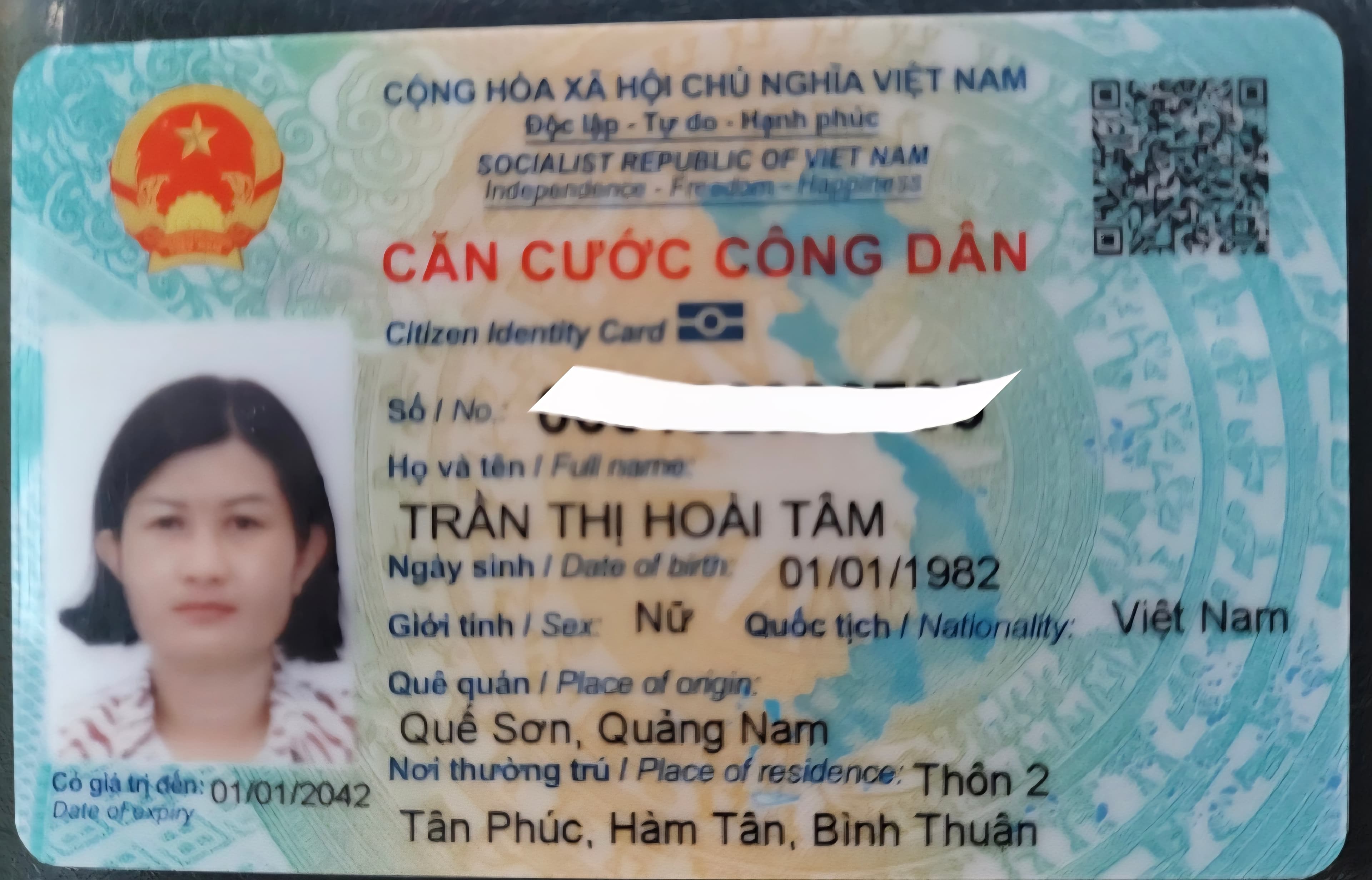 Rơi ví giấy tờ tên TRẦN THỊ HOÀI TÂM