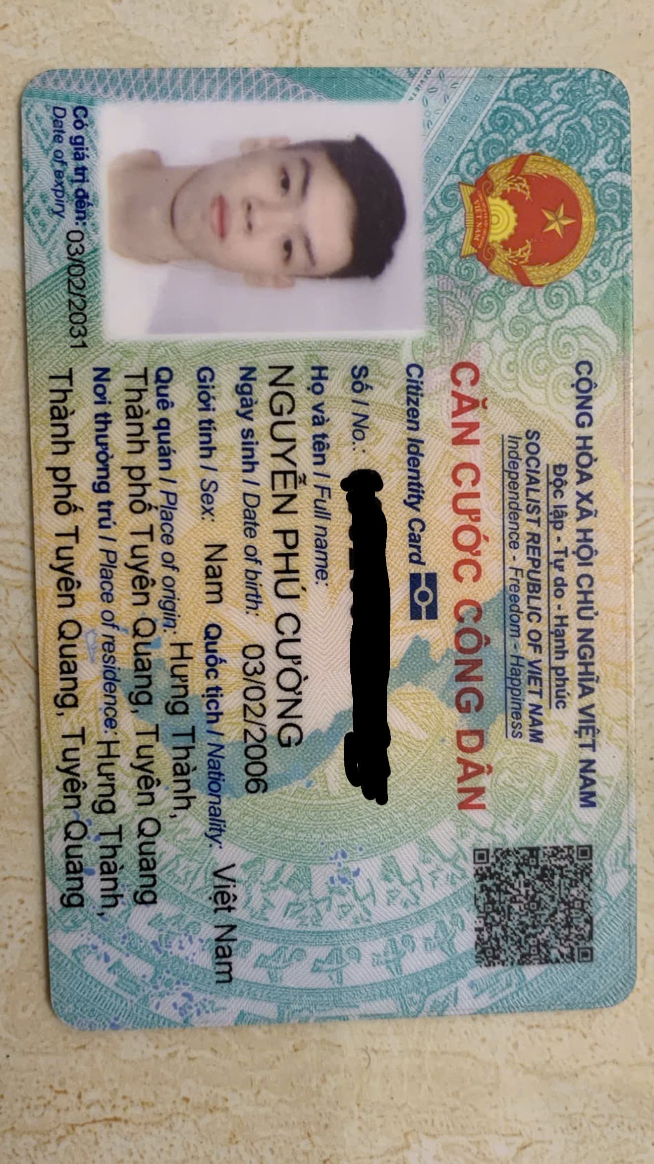 Rơi ví : Nguyễn Phú Cường 2006 rơi ở Tuyên Quang