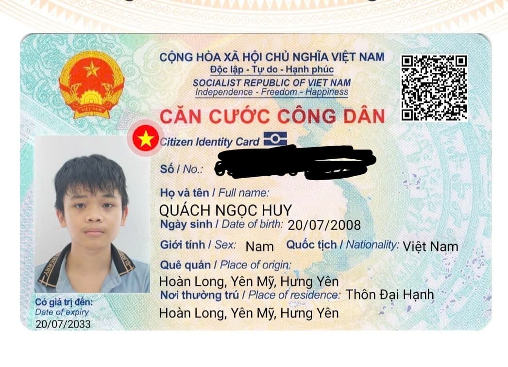 E chào mn ,e bị rơi cccd 