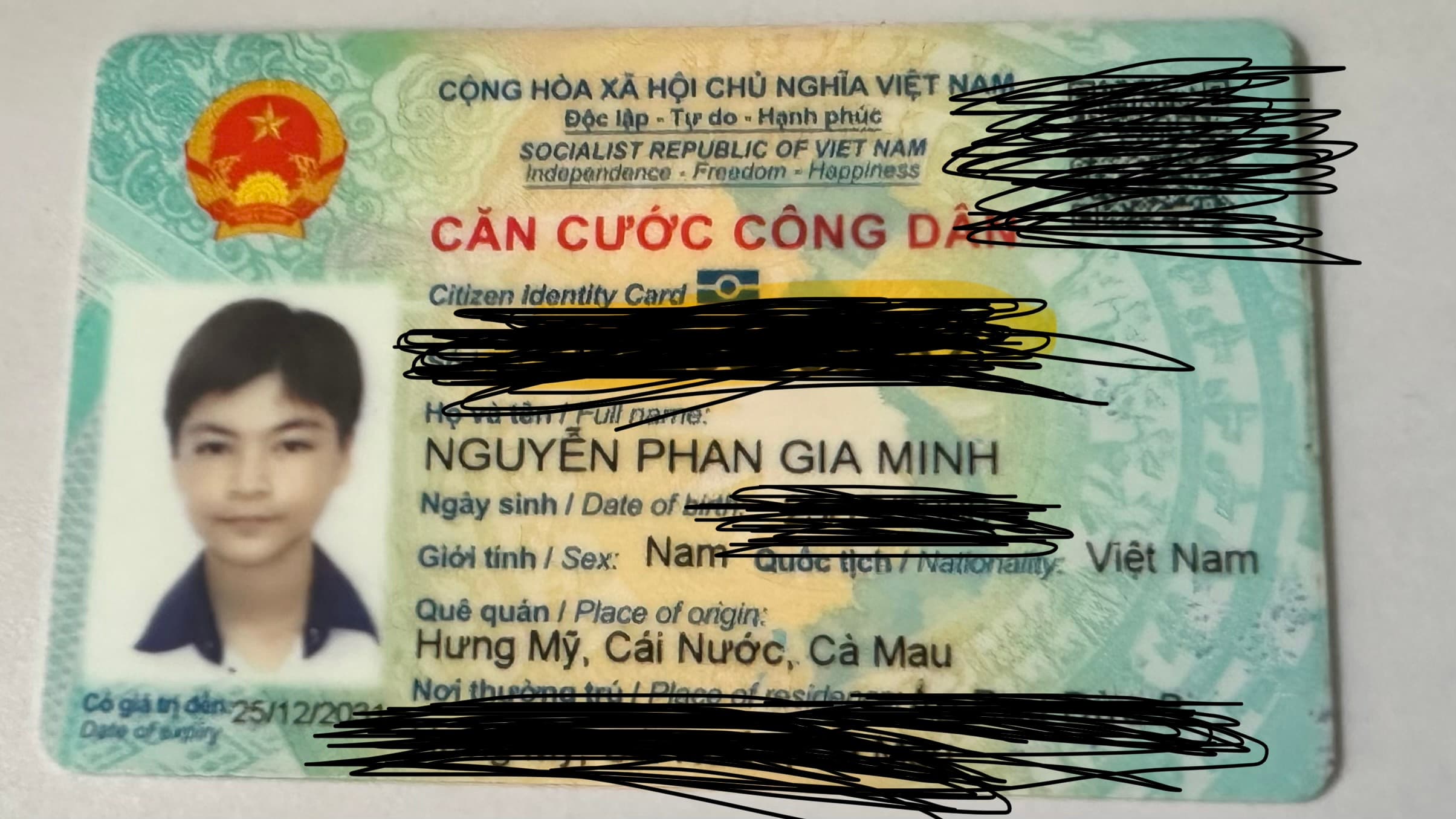 Rới ví NGUYỄN PHAN GIA MINH 2006 ở Cần Thơ