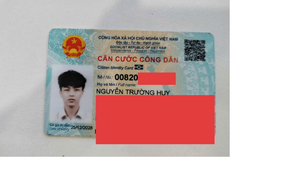 Em có đánh rơi cccd, ai nhặt được cho em xin lại ạ, có hậu tạ