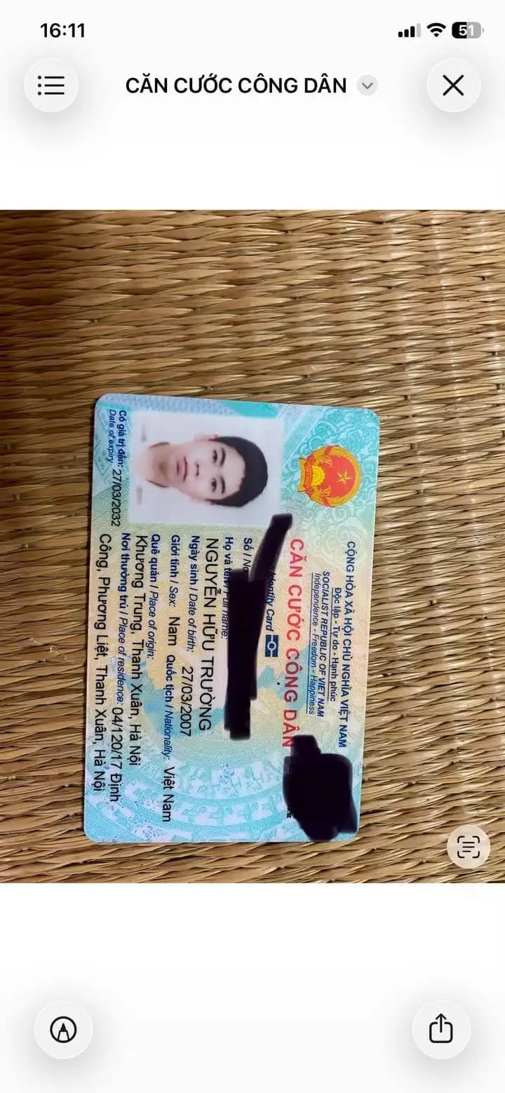 Rơi ví giấy tờ