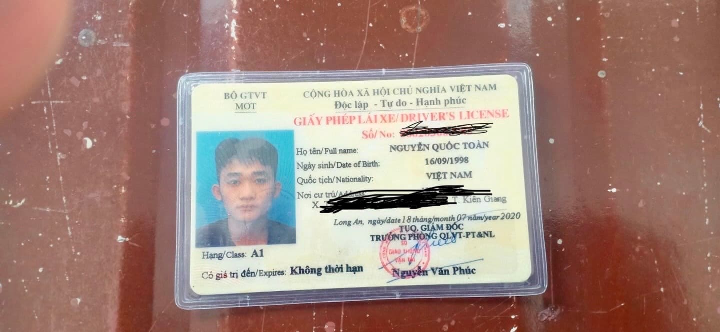 Đánh rơi GPLX hạng A1