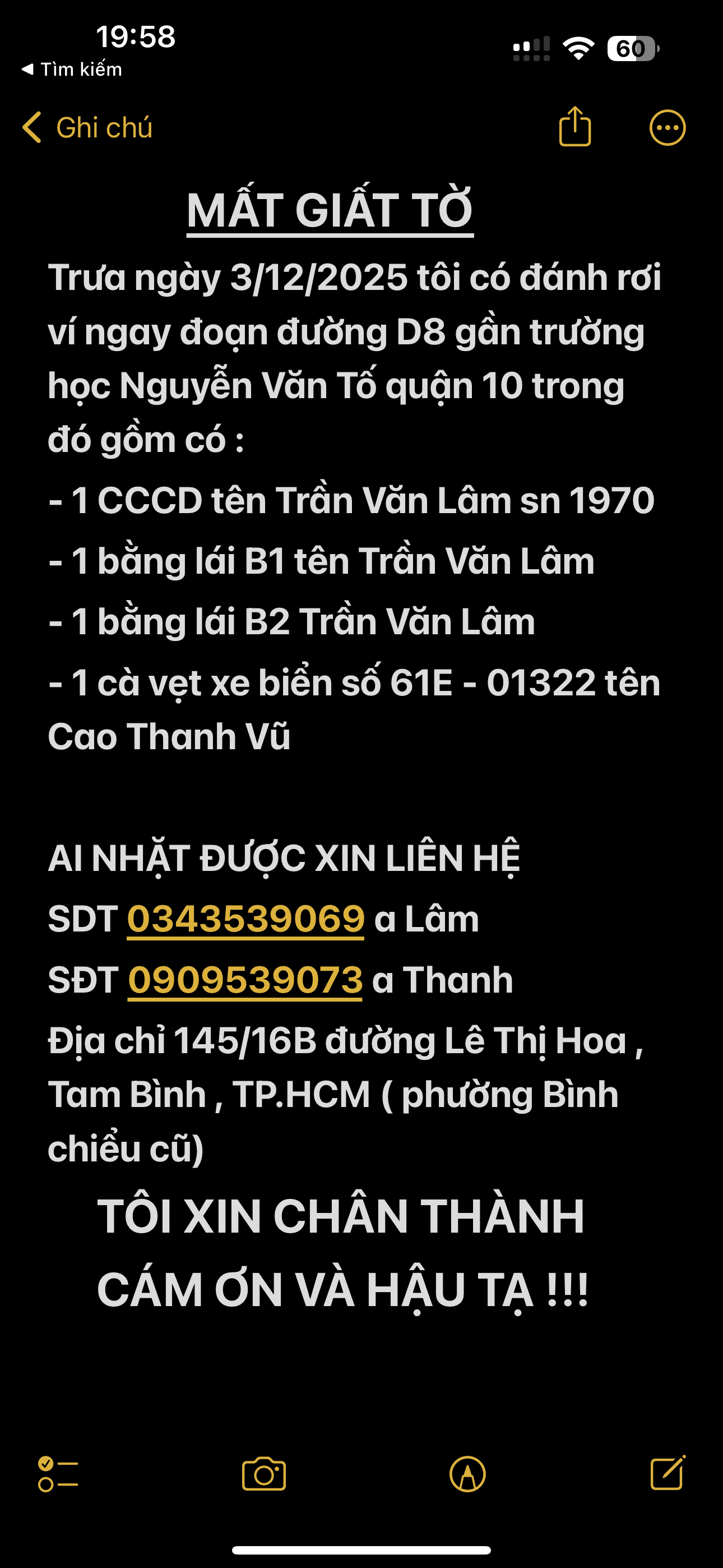 Mất giấy tờ