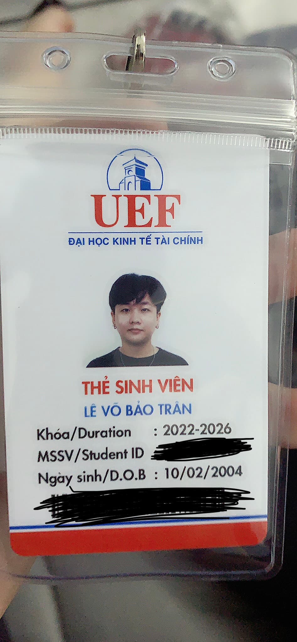 Rơi Ví Giấy Tờ Tuỳ Thân Lê Võ Bảo Trân ở TpHCM