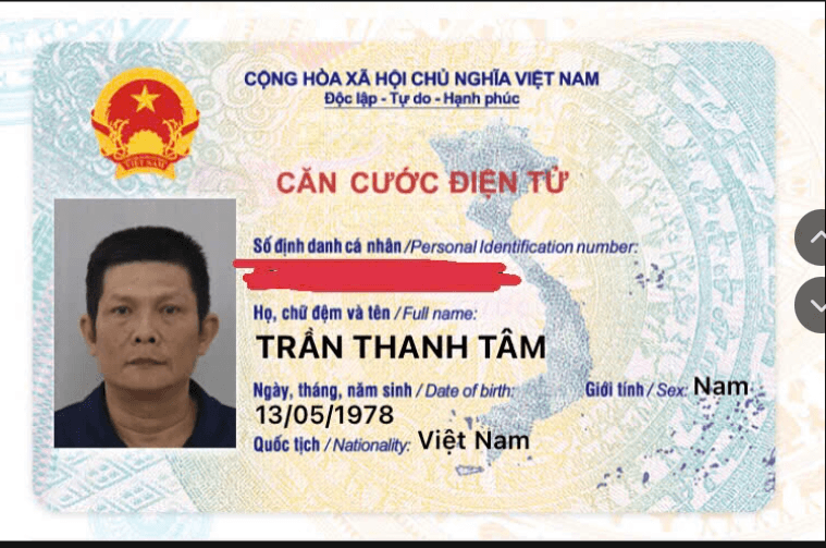 Rơi ví giấy tờ tùy thân Trần Thanh Tâm 1978 ở TPHCM