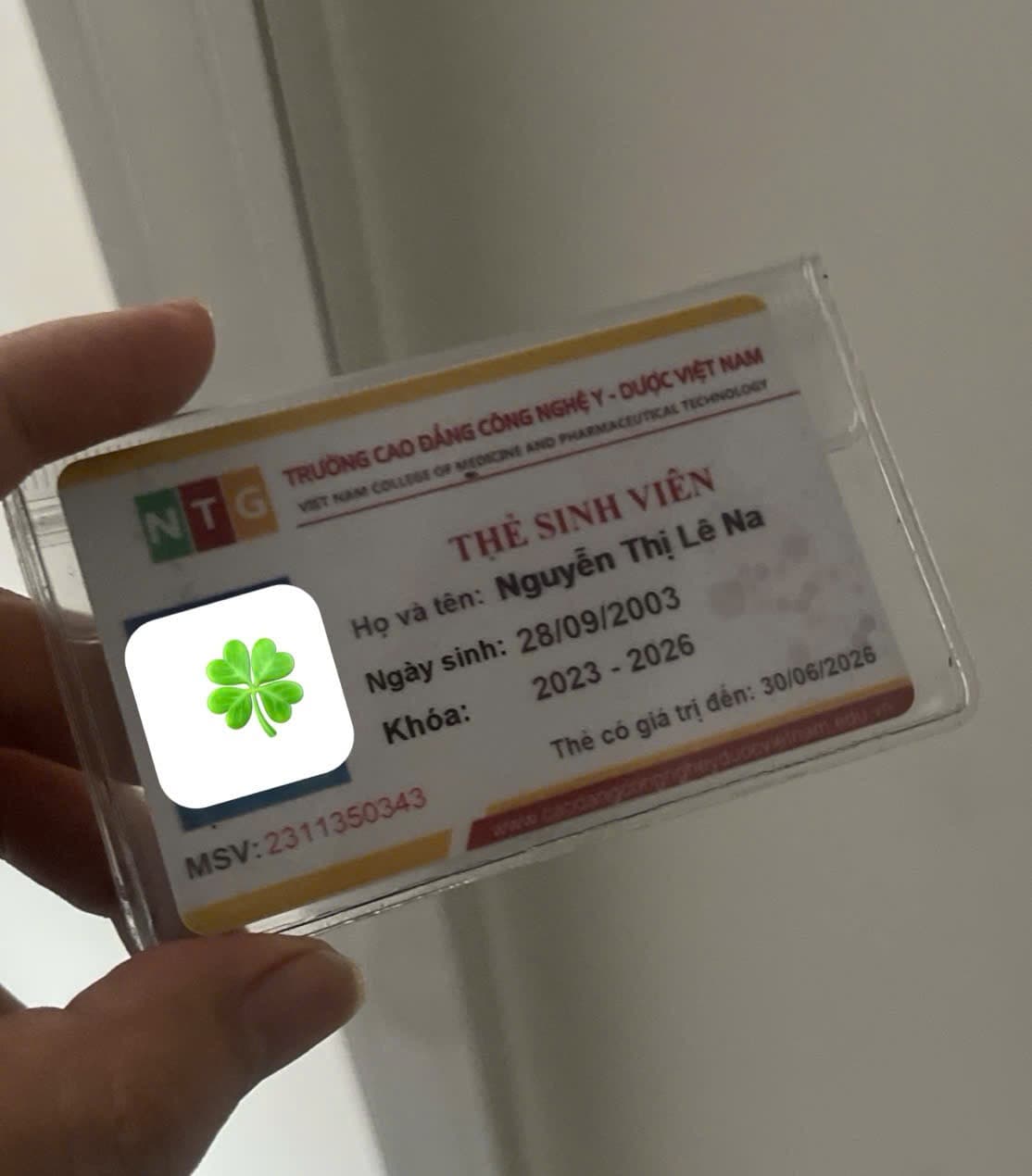 Rơi ví , giấy tờ tùy thân Nguyễn Thị Lê Na rơi ở Tân Phú , to Hồ Chí Minh (0356508899)