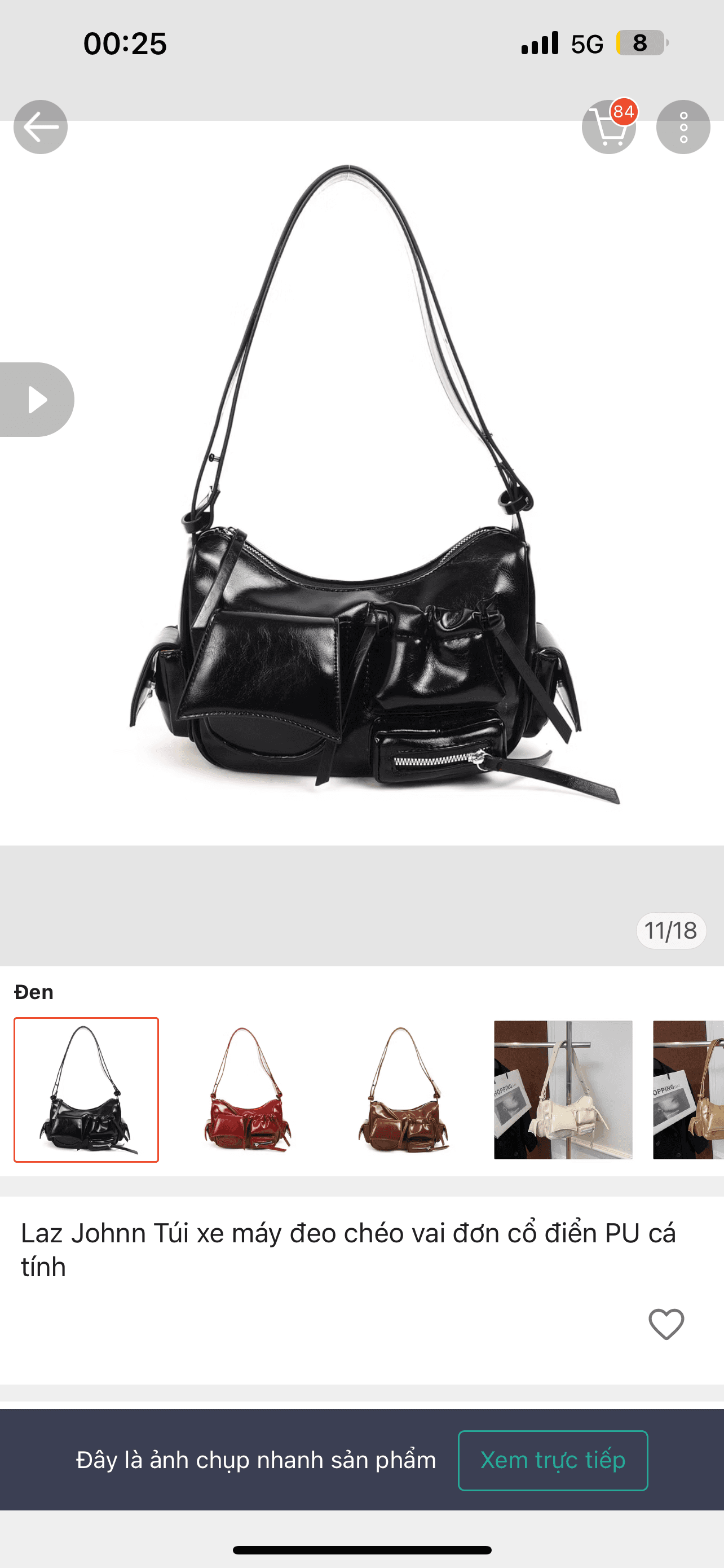 MẤT TÚI XÁCH ĐEN DA BÓNG