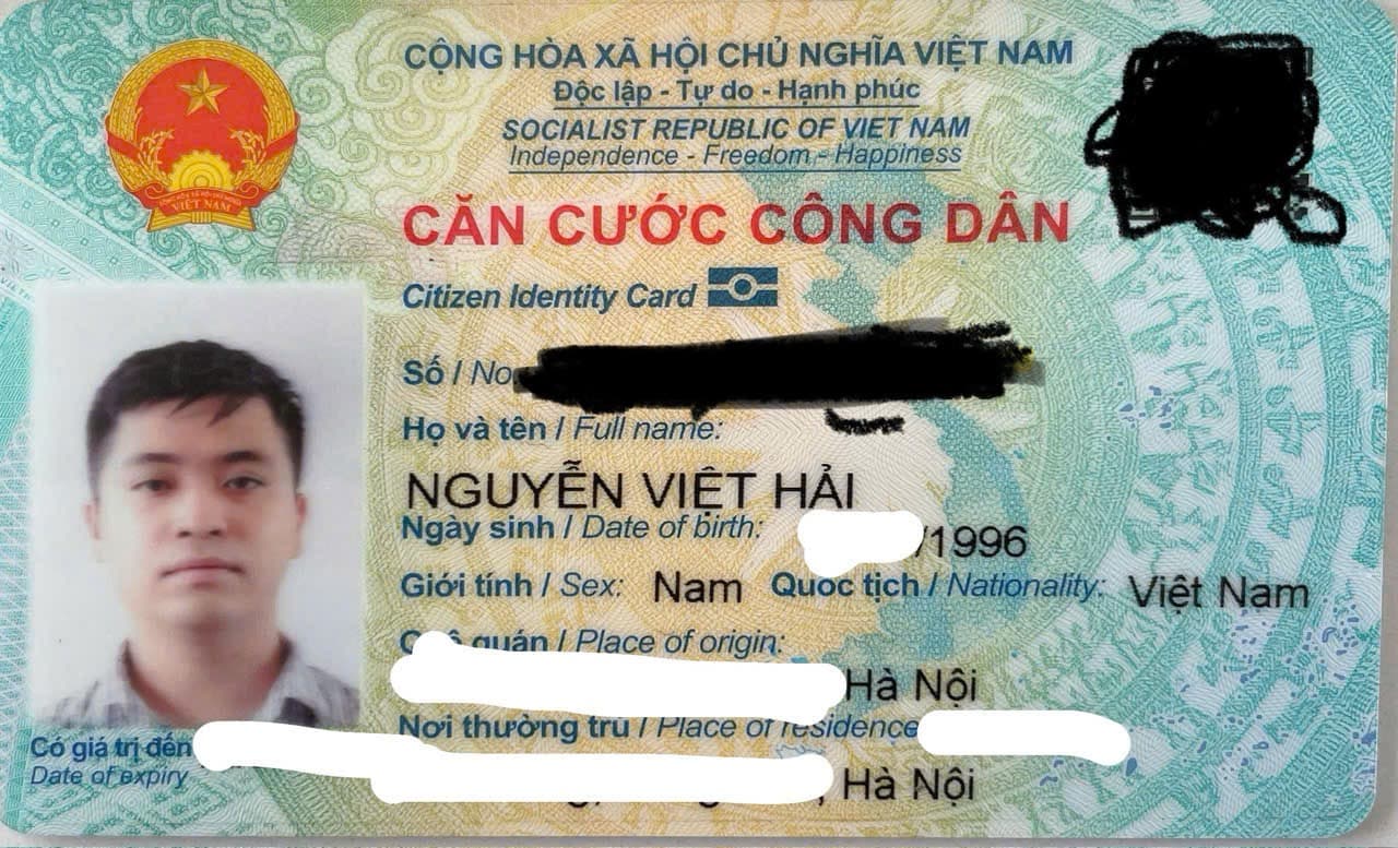 Rơi ví Nguyễn Việt Hải ở Thanh Xuân, Hà Nội