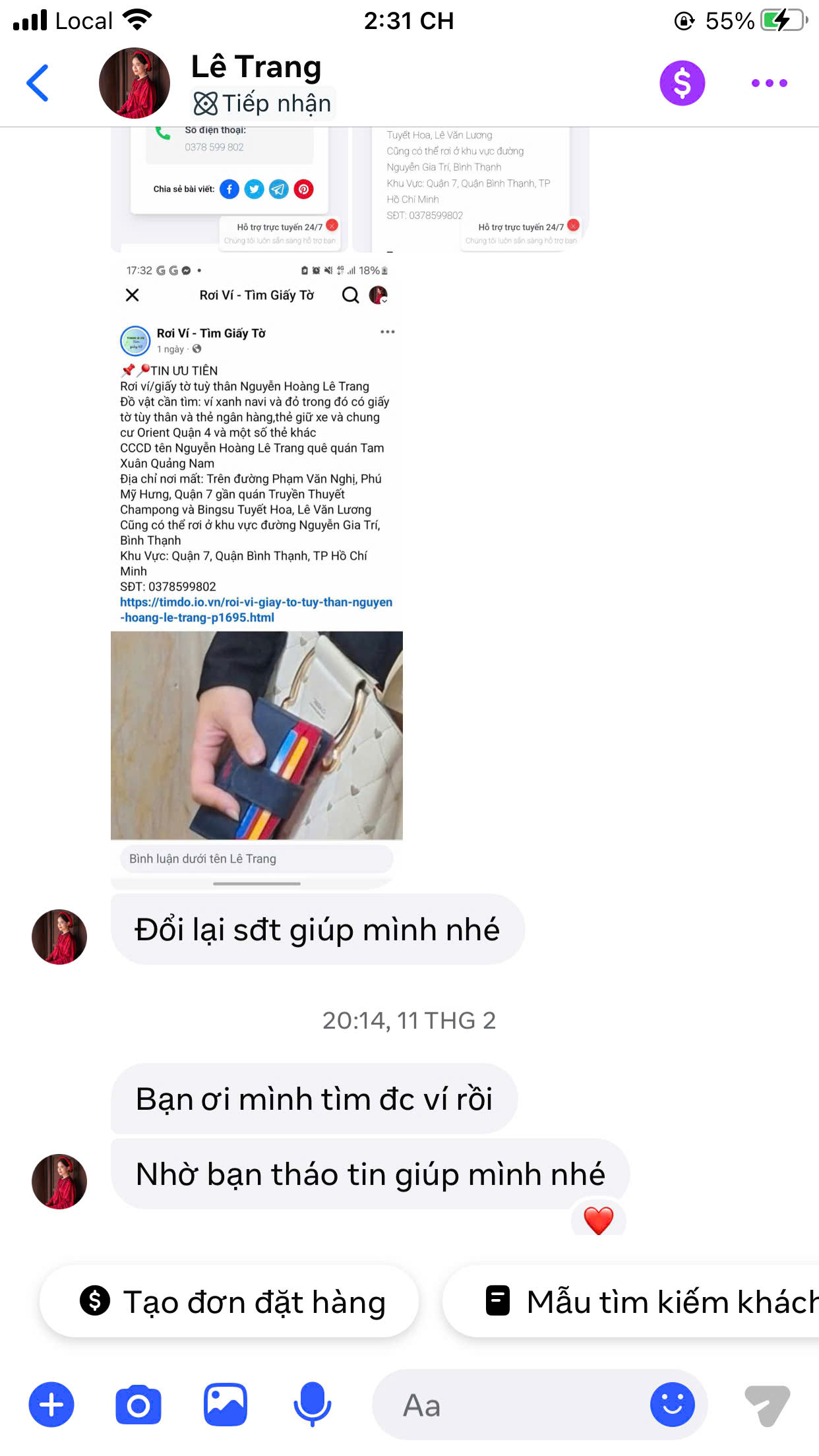Đồ tìm thấy